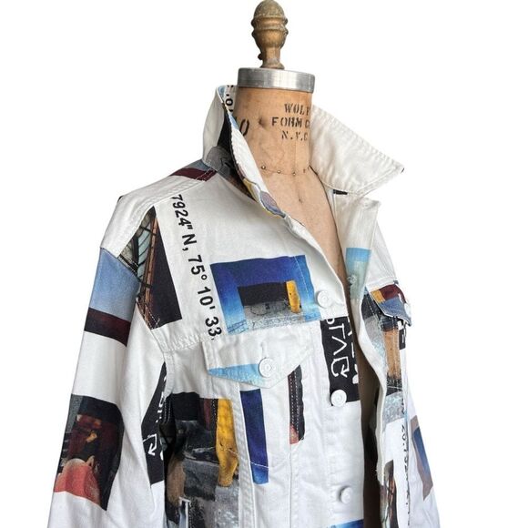 BDG Urban Outfitters Graphic Men’s Denim Jacket Size Medium - Picture 2 of 8